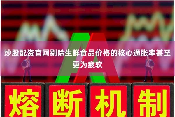 炒股配资官网剔除生鲜食品价格的核心通胀率甚至更为疲软