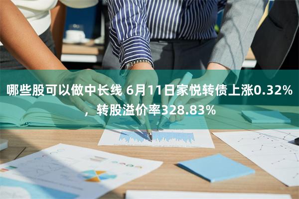 哪些股可以做中长线 6月11日家悦转债上涨0.32%，转股溢价率328.83%