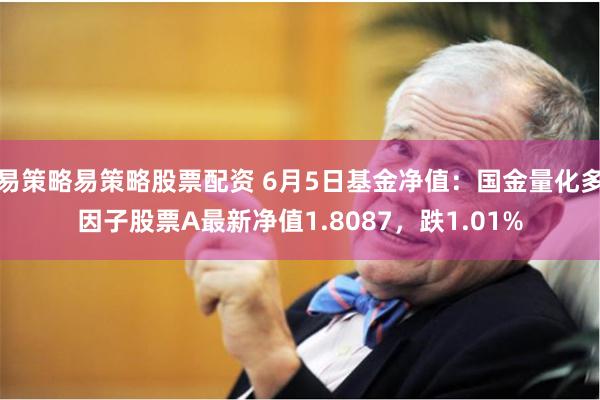 易策略易策略股票配资 6月5日基金净值：国金量化多因子股票A最新净值1.8087，跌1.01%