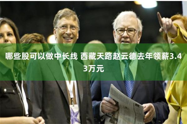 哪些股可以做中长线 西藏天路赵云德去年领薪3.43万元
