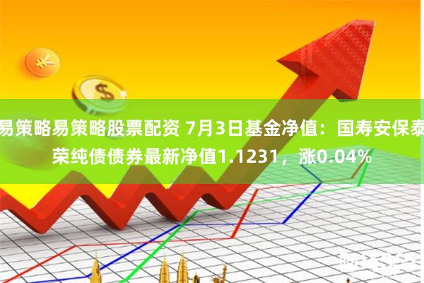 易策略易策略股票配资 7月3日基金净值：国寿安保泰荣纯债债券最新净值1.1231，涨0.04%