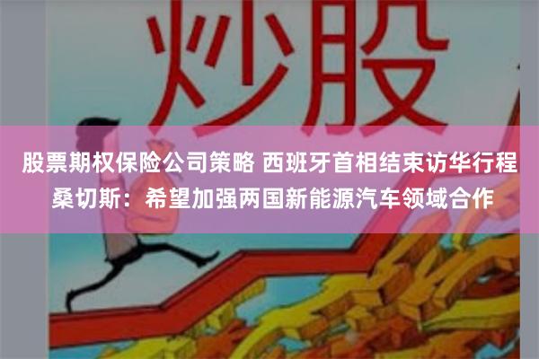 股票期权保险公司策略 西班牙首相结束访华行程 桑切斯：希望加强两国新能源汽车领域合作