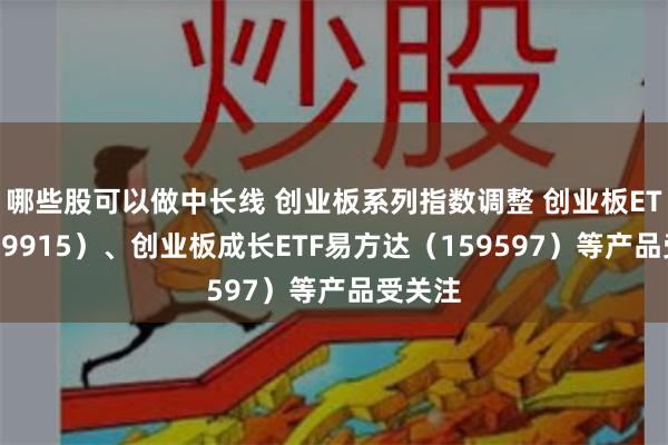 哪些股可以做中长线 创业板系列指数调整 创业板ETF（159915）、创业板成长ETF易方达（159597）等产品受关注
