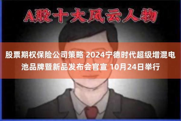 股票期权保险公司策略 2024宁德时代超级增混电池品牌暨新品发布会官宣 10月24日举行