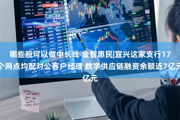 哪些股可以做中长线 金智惠民|宜兴这家支行17个网点均配对公客户经理 数字供应链融资余额近7亿元
