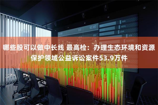 哪些股可以做中长线 最高检：办理生态环境和资源保护领域公益诉讼案件53.9万件