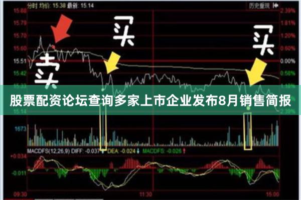 股票配资论坛查询多家上市企业发布8月销售简报