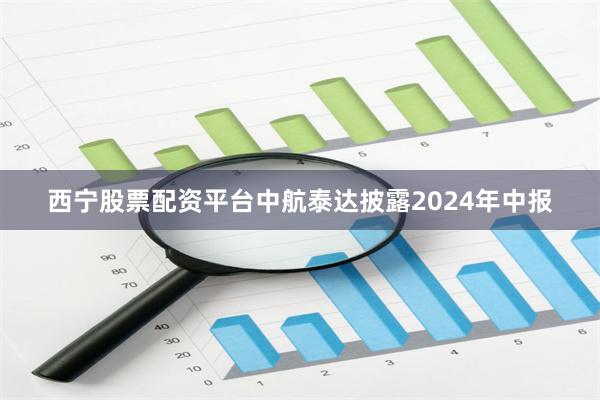 西宁股票配资平台中航泰达披露2024年中报